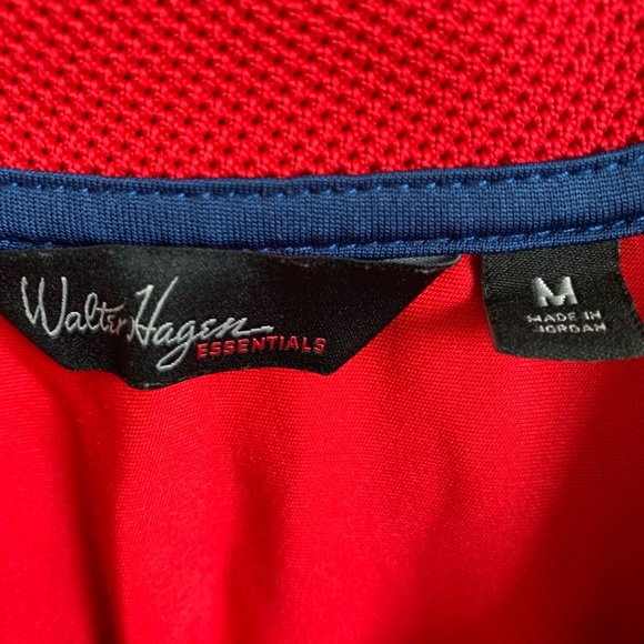 Walter Hagen Essentials solid red golf shirt. - Picture 4 of 4